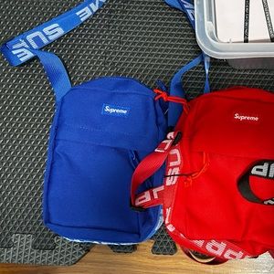 SUPREME SHOULDER BAG BLUE